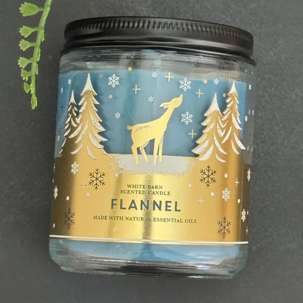 White Barn flannel white